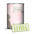 Mjamjam Katzen Nassfutter Kitten saftiges H&uuml;hnchen mit Lachs&ouml;l