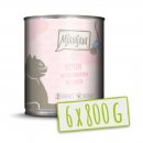 Mjamjam Katzen Nassfutter Kitten saftiges H&uuml;hnchen mit Lachs&ouml;l