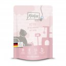 Mjamjam Katzen Nassfutter Kitten saftiges H&uuml;hnchen mit Lachs&ouml;l