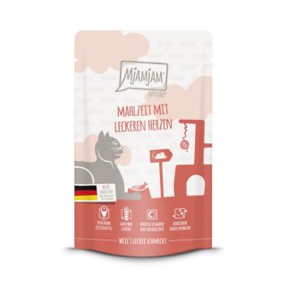Mjamjam Katzen Nassfutter Mahlzeit mit leckeren Herzen