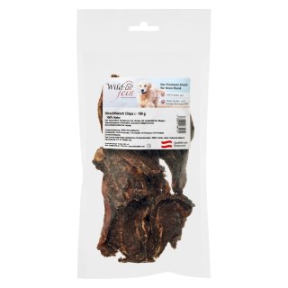 Wild & Fein Hundesnack Hirschfleisch Chips 100g