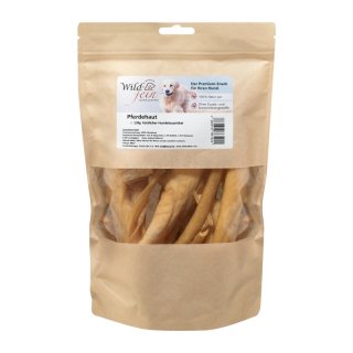 Wild & Fein Hundesnack Pferdehaut 150g