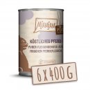 Mjamjam Katzenfutter Quetschie - purer Fleischgenuss - k&ouml;stliches Pferd 6x400g