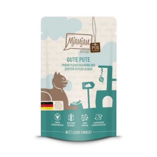 Mjamjam Katzen Nassfutter purer Fleischgenuss - gute Pute