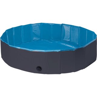 Flamingo Hunde Schwimmbad Splash Rund Blau/Dunkelgrau