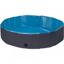 Flamingo Hunde Schwimmbad Splash Rund Blau/Dunkelgrau