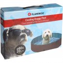 Flamingo Hunde Schwimmbad Splash Rund Blau/Dunkelgrau
