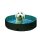 Flamingo Hunde Schwimmbad Splash Rund Blau/Dunkelgrau