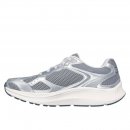 Skechers Damen Sneaker Go Run Consistent 2.0 Volt Gray Leather/ Silver Trim 38