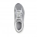 Skechers Damen Sneaker Go Run Consistent 2.0 Volt Gray Leather/ Silver Trim 38