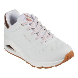 Skechers Damen Sneaker Uno Shimmer Away White 41