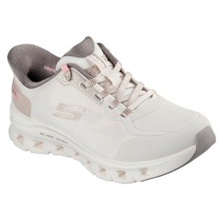 Skechers Damen Sneaker Slide-Step Pro Natural Mesh/ Brown Trim 38