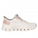 Skechers Damen Sneaker Slide-Step Pro Natural Mesh/ Brown Trim 38