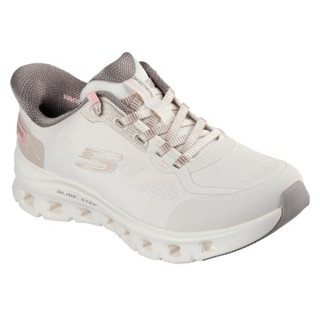 Skechers Damen Sneaker Slide-Step Pro Natural Mesh/ Brown Trim 41