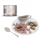 Mjamjam Katzen Nassfutter blanchierte Pute mit Muscheln an So&szlig;e