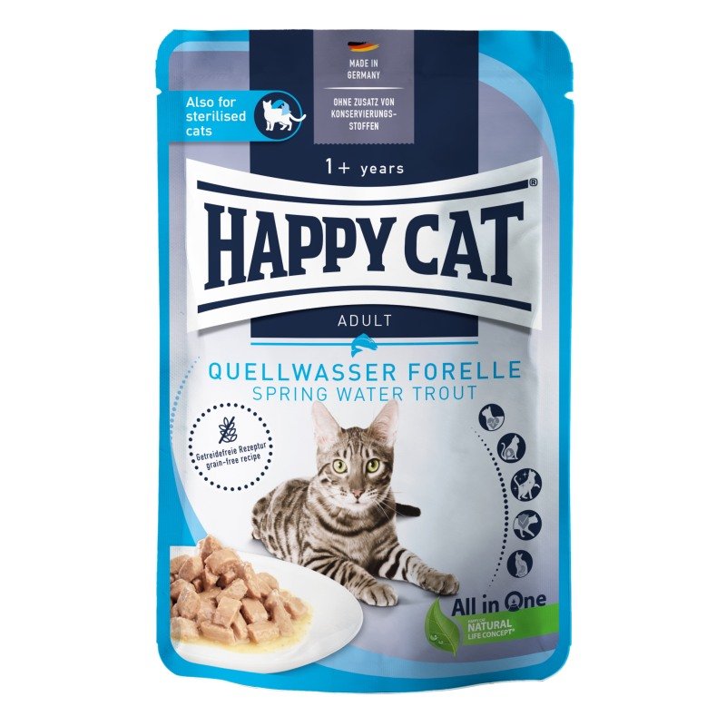 Happy Cat Katzen Nassfutter Culinary Quellwasser Forelle 85 g