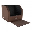 Knuffelwuff Cargo Hunde Auto Transportbox Vordersitz Braun/Schwarz