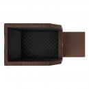 Knuffelwuff Cargo Hunde Auto Transportbox R&uuml;cksitz Braun/Schwarz Gr&ouml;&szlig;e 1 - 60x 50x 50cm