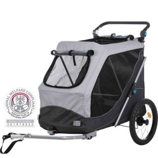Trixie Fahrrad-Anhänger für Hunde Grau