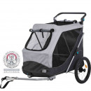 Trixie Fahrrad-Anh&auml;nger f&uuml;r Hunde Grau