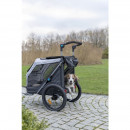 Trixie Fahrrad-Anh&auml;nger f&uuml;r Hunde Grau