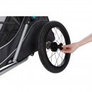 Trixie Fahrrad-Anh&auml;nger f&uuml;r Hunde Grau M: 63 &times; 95 &times; 90/132 cm,
