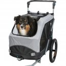 Trixie Fahrrad-Anh&auml;nger f&uuml;r Hunde Grau L: 74 &times; 95 &times; 103/143 cm