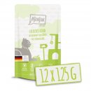 Mjamjam Katzen Nassfutter Quetschie leckeres Rind an ged&auml;mpftem K&uuml;rbis