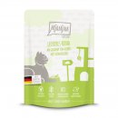Mjamjam Katzen Nassfutter Quetschie leckeres Rind an ged&auml;mpftem K&uuml;rbis