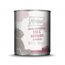 Mjamjam Katzen Nassfutter DUO von schmackhaftem Rind &amp; Kaninchen an M&ouml;hrchen