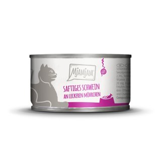 Mjamjam Katzen Nassfutter Schwein & Möhrchen