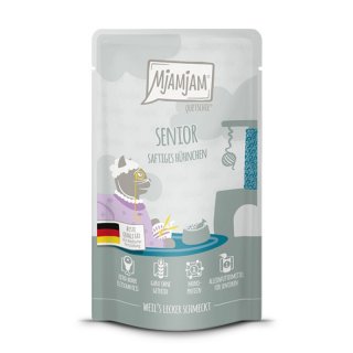 Mjamjam Katzen Nassfutter Senior - saftiges Hühnchen