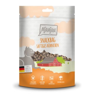 Mjamjam Katzen Nassfutter Snackbagsaftiges Hühnchen