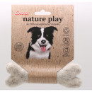 Corwex Nature Play Hunde Spielzeug Filz Knochen Braun 15cm