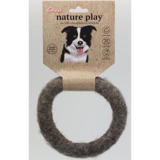 Corwex Nature Play Hunde Spielzeug Filz Ring Braun 15cm