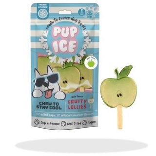 IM Pup Ice Hundesnack Eis Fruity Lollies Apfel 3St