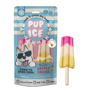 IM Pup Ice Hundesnack Eis Rocket Lollies Erdbeer &...