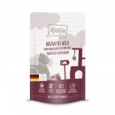 Mjamjam Katzen Nassfutter herzhaftes Wild &amp; Kaninchen an fruchtigen Heidelbeeren