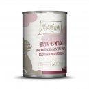 Mjamjam Katzen Nassfutter herzhaftes Wild &amp; Kaninchen an fruchtigen Heidelbeeren