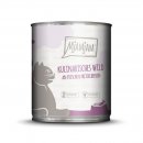 Mjamjam Katzen Nassfutter kulinarisches Wild an frischen Preiselbeere