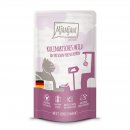 Mjamjam Katzen Nassfutter kulinarisches Wild an frischen Preiselbeere