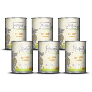 Mjamjam Hunde Nassfutter BIO Huhn an Möhrchen