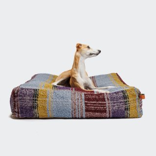 Cloud7 Hundebett Cube Tartan Purple