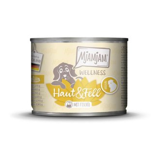 Mjamjam Hunde Nassfutter Wellness - Haut & Fell - Huhn
