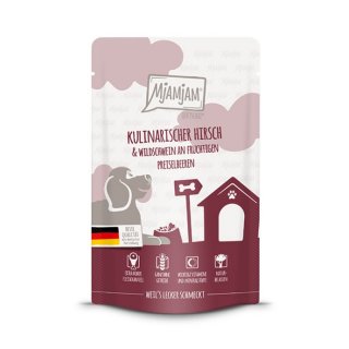 Mjamjam Hunde Nassfutter kulinarischer Hirsch &...