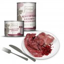 Mjamjam Hunde Nassfutter kulinarischer Hirsch &amp; Wildschwein an Preiselbeeren