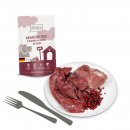 Mjamjam Hunde Nassfutter kulinarischer Hirsch &amp; Wildschwein an Preiselbeeren