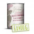 Mjamjam Hunde Nassfutter kulinarischer Hirsch &amp; Wildschwein an Preiselbeeren