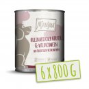 Mjamjam Hunde Nassfutter kulinarischer Hirsch &amp; Wildschwein an Preiselbeeren