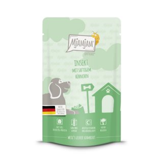 Mjamjam Hunde Nassfutter Insekt mit saftigem Hühnchen